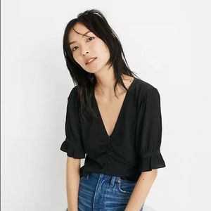 Madewell daylight top in black
